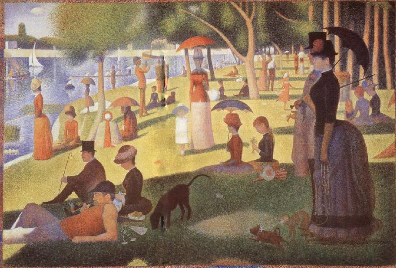 Georges Seurat A Sunday Afternoon at the lle de la Grande Jatte china oil painting image